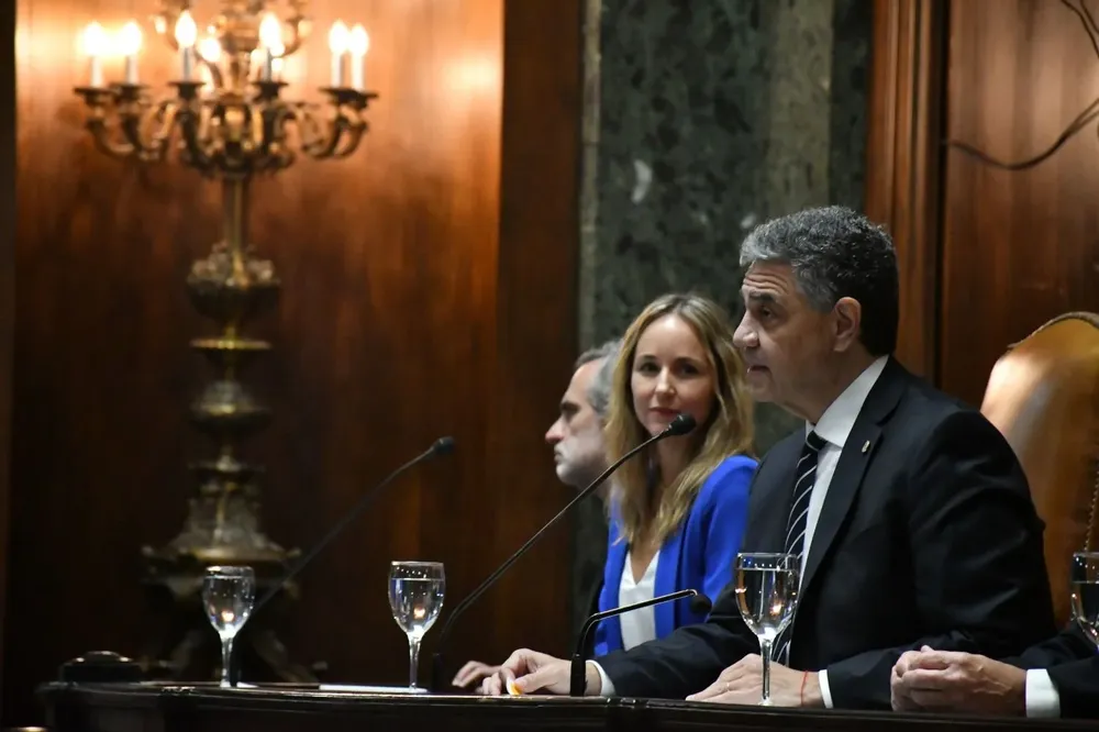Jorge Macri y Clara Muzzio en el discurso de apertura de sesiones ordinarias de la Legislatura de la Ciudad