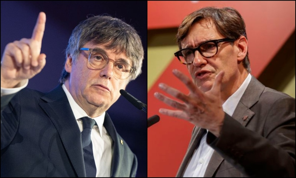 Carles Puigdemont y Salvador Illa&nbsp;