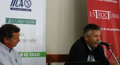 Billy Batrro y Marcos Guigou el jueves en la jornada de Agro en Foco