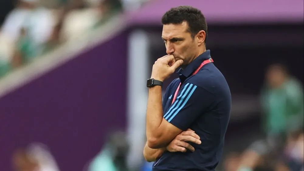 Lionel Scaloni en Qatar 2022