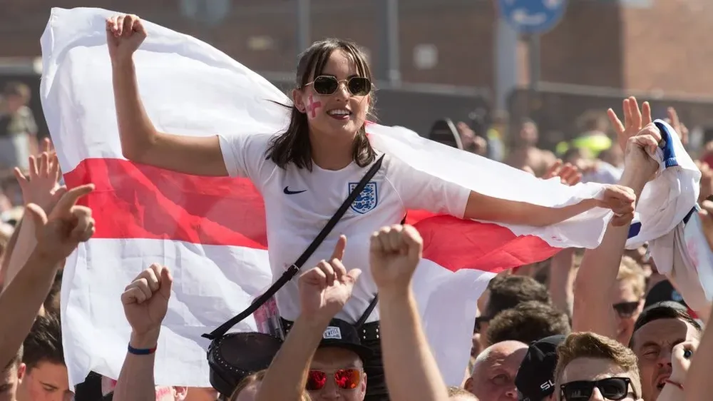 Hinchas de Inglaterra