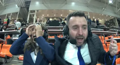La emoción de los relatores de Israel con el gol en la hora