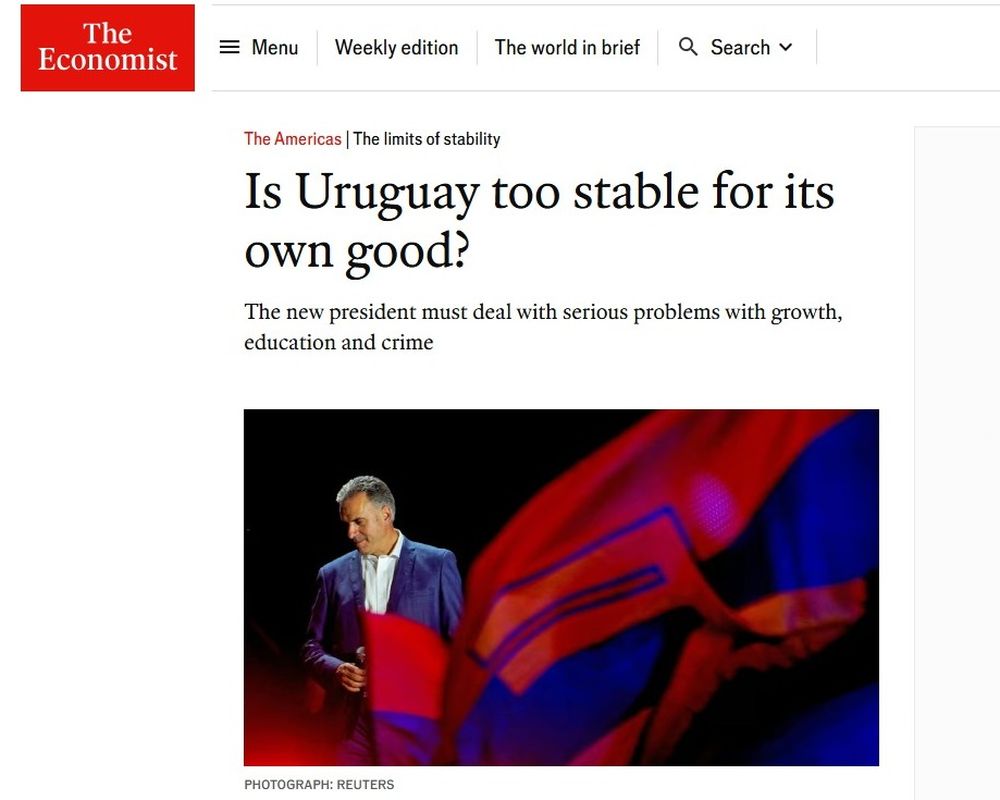 ¿Es Uruguay demasiado estable para su propio bien? La reflexión de The Economist sobre las elecciones de 2024
