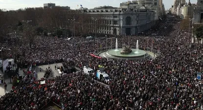 La protesta congregó a 250.000 personas según las autoridades