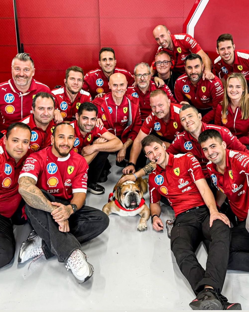 Lewis Hamilton y Roscoe