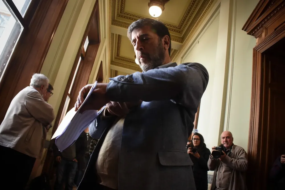 El presidente del Frente Amplio, Fernando Pereira