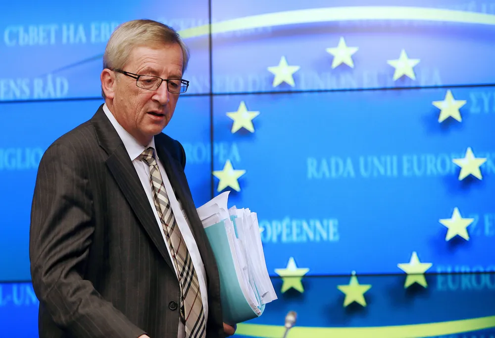 Presidente del Eurogrupo y primer ministro de Luxembrugo, Jean-Claude Juncker