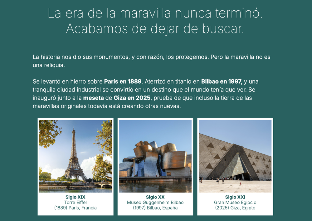 La organización establece al Museo Guggenheim como uno de los referentes de esta iniciativa. 