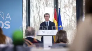 El presidente del Partido Popular, Alberto Núñez Feijóo