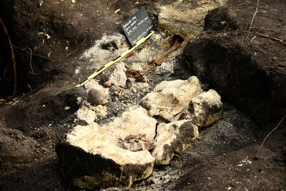 Restos hallados en el Batallón 14 el pasado martes 30 de julio