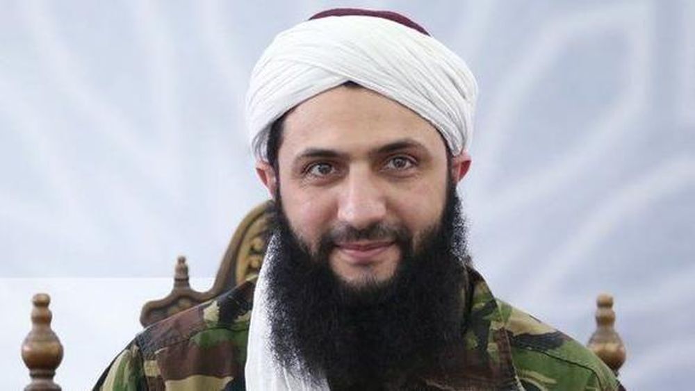 Abu Mohammed al Jawlani durante un mensaje grabado en 2016.