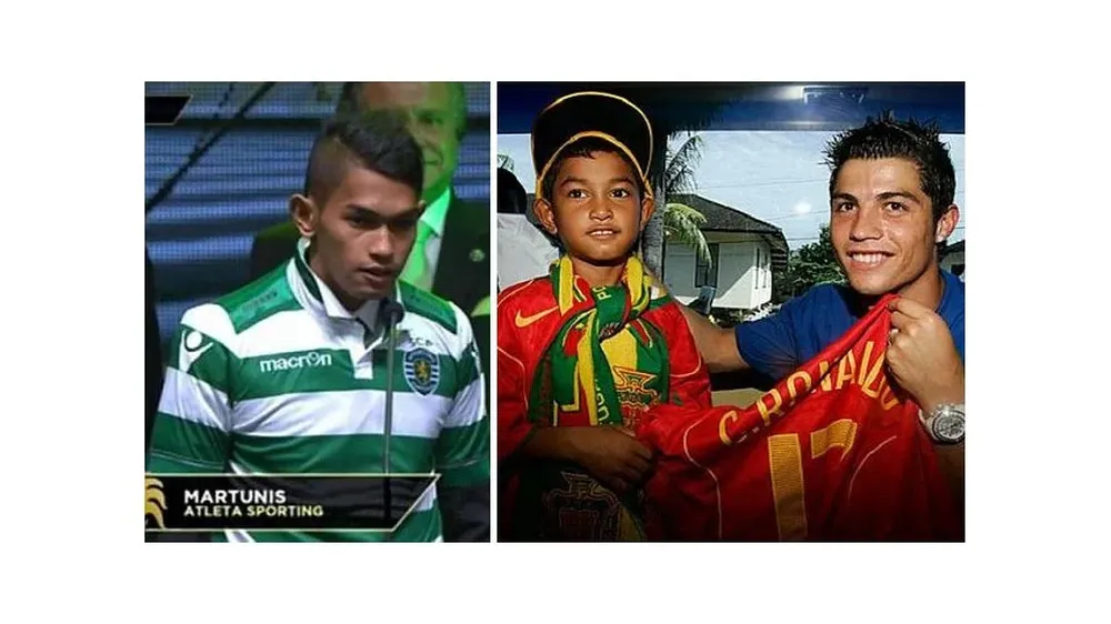 Cristiano Ronaldo y Martunis, una historia que continúa con el niño del tsunami de 2004 jugando para el Sporting