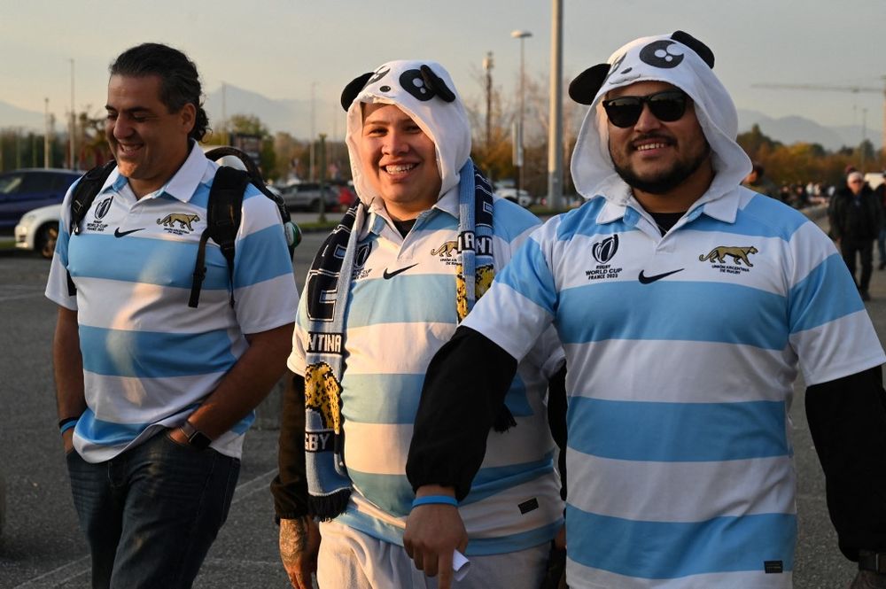 Fans de Los Pumas en Udine