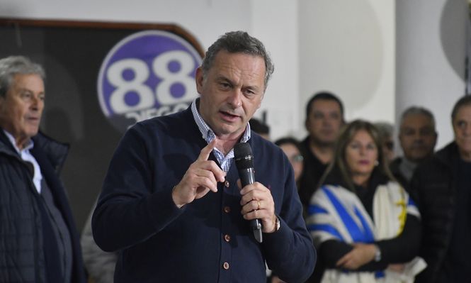 El precandidato del Partido Nacional, Álvaro Delgado