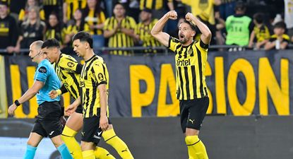 Gastón Ramírez celebra su gol para Peñarol
