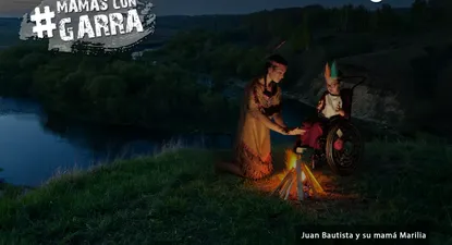 Juan Bautista y su mamá Marilia