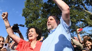 Marta Rovira y Oriol Junqueras.