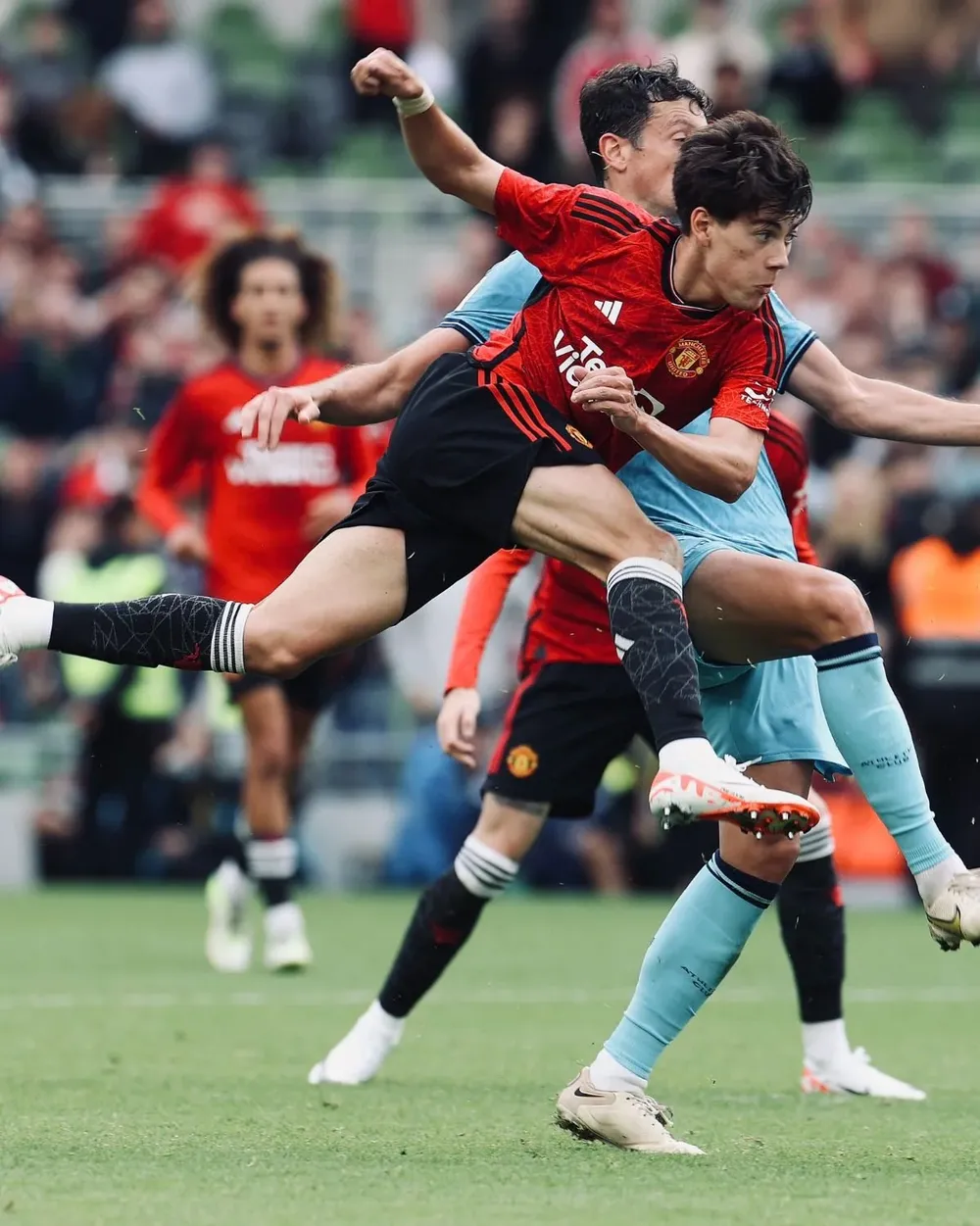 Pellistri en un partido de pretemporada