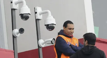 Una de las pruebas que se hizo con cámaras de seguridad