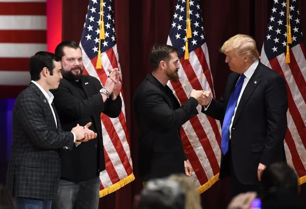 Donald Trump durante un evento de beneficiencia