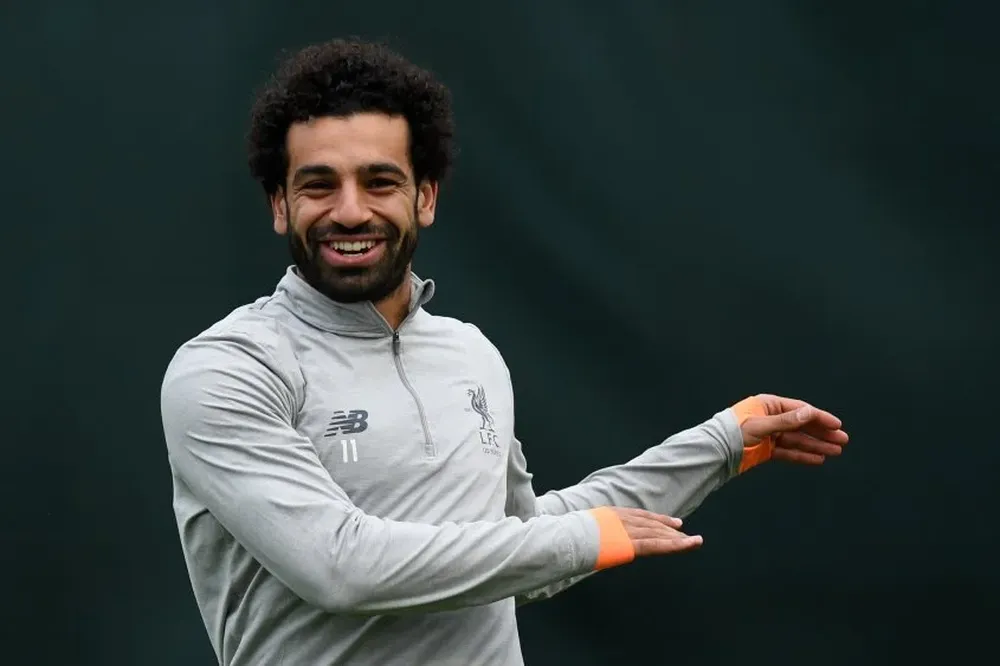 Salah en la previa del partido ante Roma por las semifinales de la Champions