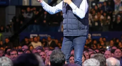 Sergio Massa, el sábado en el acto del Frente Renovador