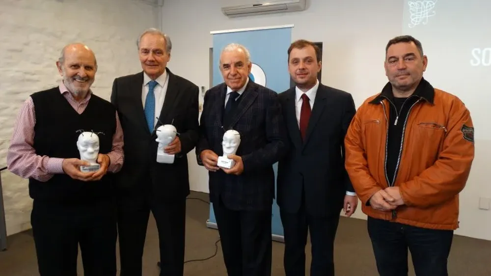 Elbio Acuña, Antonio Mercader, Carlos Ricagni, Antonio Oliva y Gabriel Román