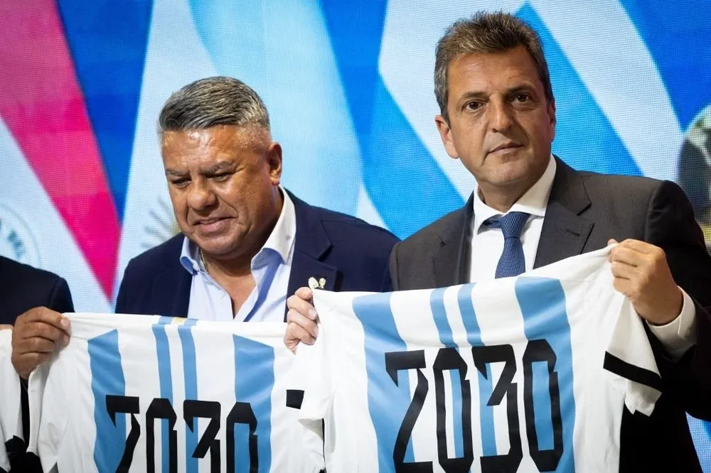 Chiqui Tapia y Sergio Massa