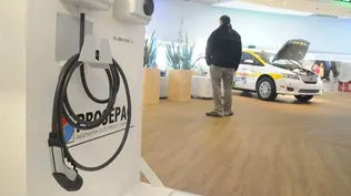 En octubre de 2016 se realizó la primera muestra de movilidad eléctrica en Uruguay. L. Carreño