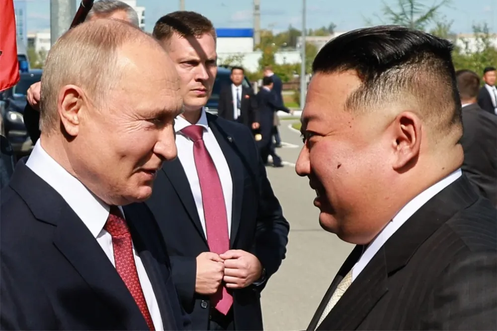 El presidente ruso Vladimir Putin y el líder norcoreano Kim Jong-un se encontraron en Siberia