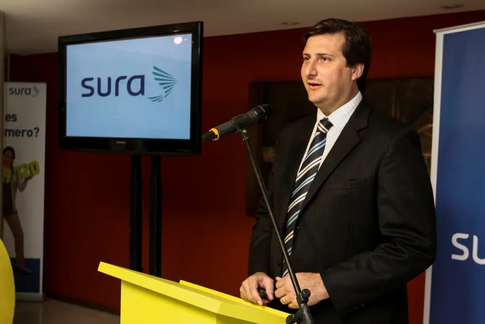 Gonzalo Falcone durante la presentacion en Colonia