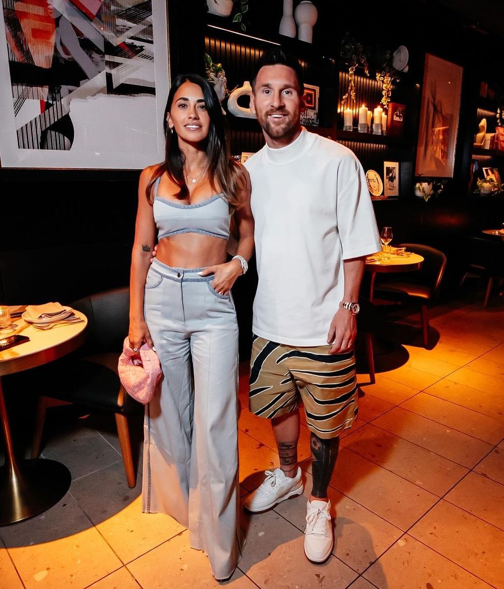 Antonela Roccuzzo y Lionel Messi&nbsp;