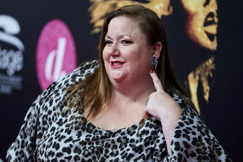 La actriz Itziar Castro posa en el estreno vip de ‘Tina, El Musical’.