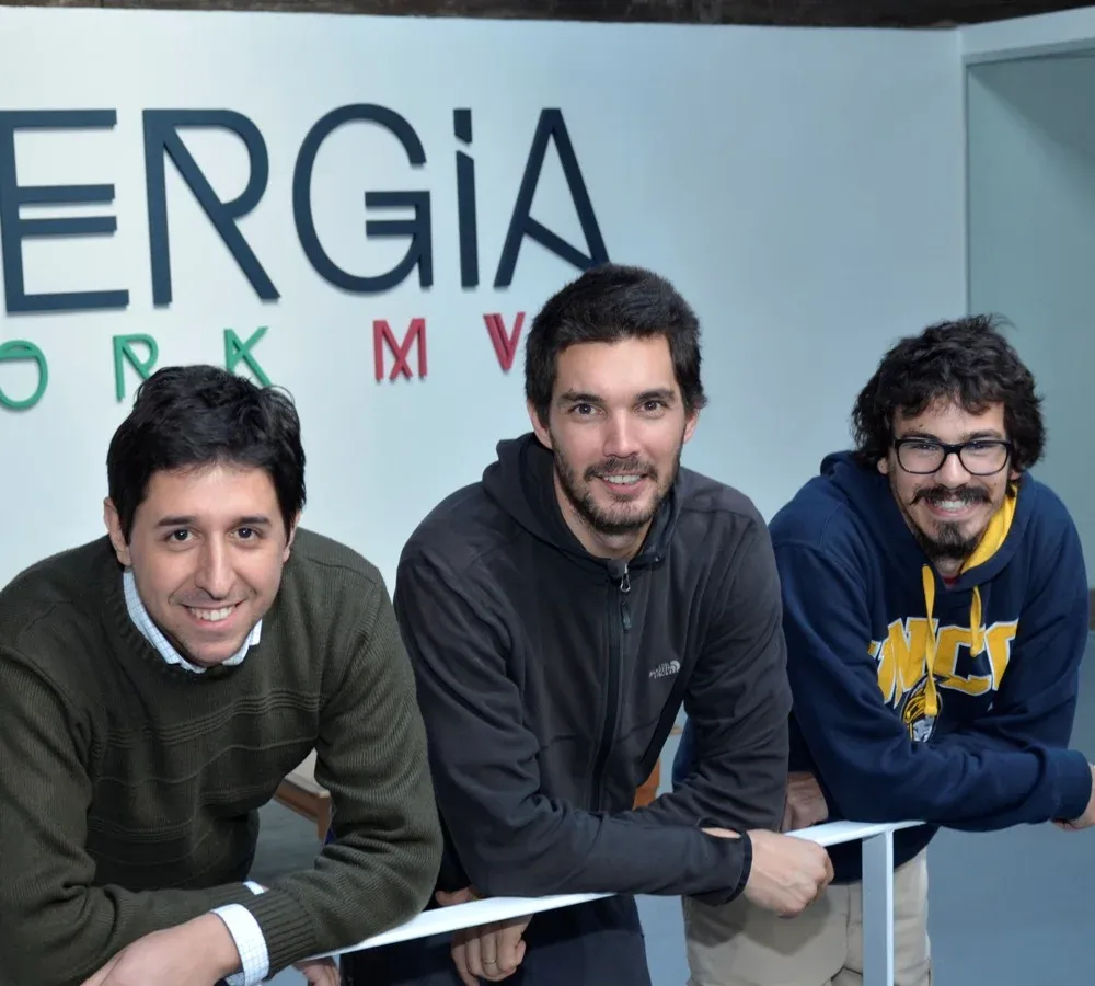 Rafael Perruccio (32), Maximiliano Pérez (32) y Nicolás Alliaume (24)
