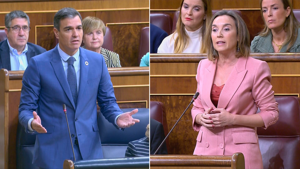 Pedro Sánchez y Cuca Gamarra