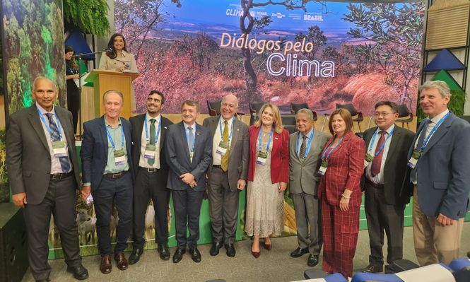 COP30 en la mira: el lanzamiento del proyecto Diálogos Climáticos se llevó a cabo en la sede de la Empresa Brasileña de Investigación Agropecuaria (EMBRAPA), en Brasilia.