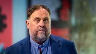 El presidente de ERC, Oriol Junqueras, durante un acto sectorial de precampaña, en el Espai Línia, a 12 de septiembre de 2024,
