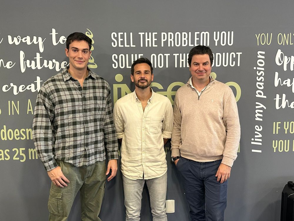 Juan Pablo Zufriategui, Alejandro Hughes y Pablo Fleurquin.