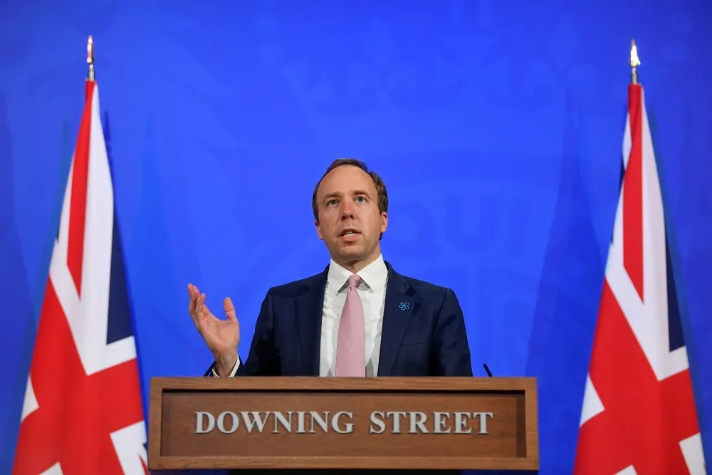 Matt Hancock, ministro de Salud