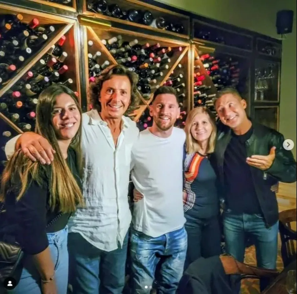 La cena de Messi con Suar y otros actores
