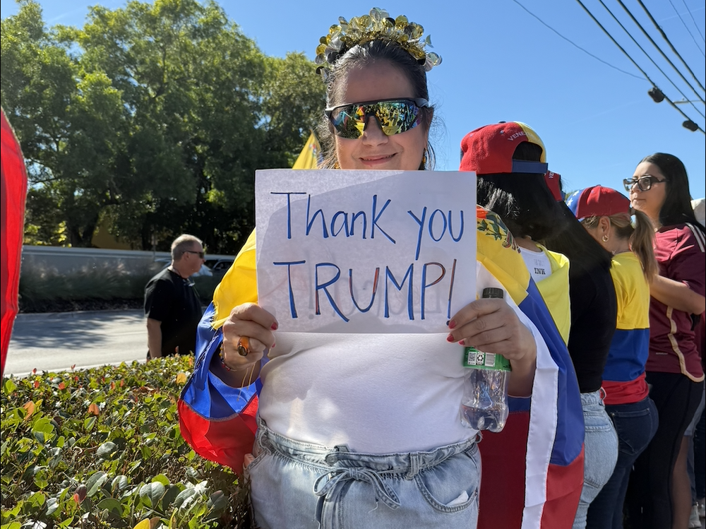 Muchos venezolanos agradecieron a Trump por 