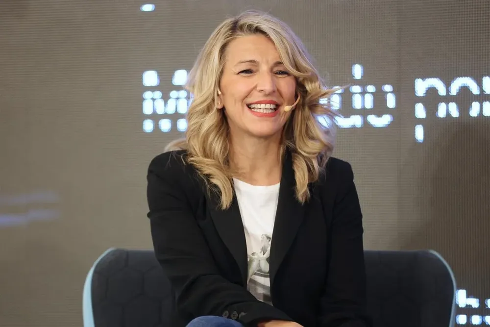 La ministra de Trabajo y candidata de Sumar, Yolanda Díaz