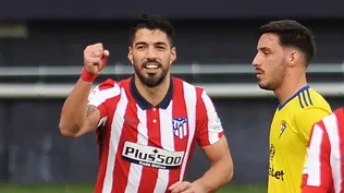 Luis Suárez lleva 16 goles en la actual Liga Española y es el goleador