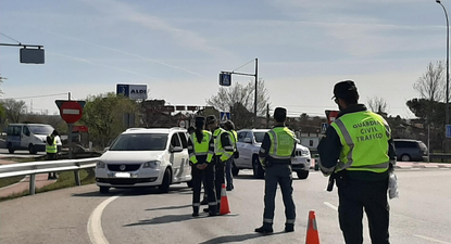 Operativo vehicular de la Guardia Civil