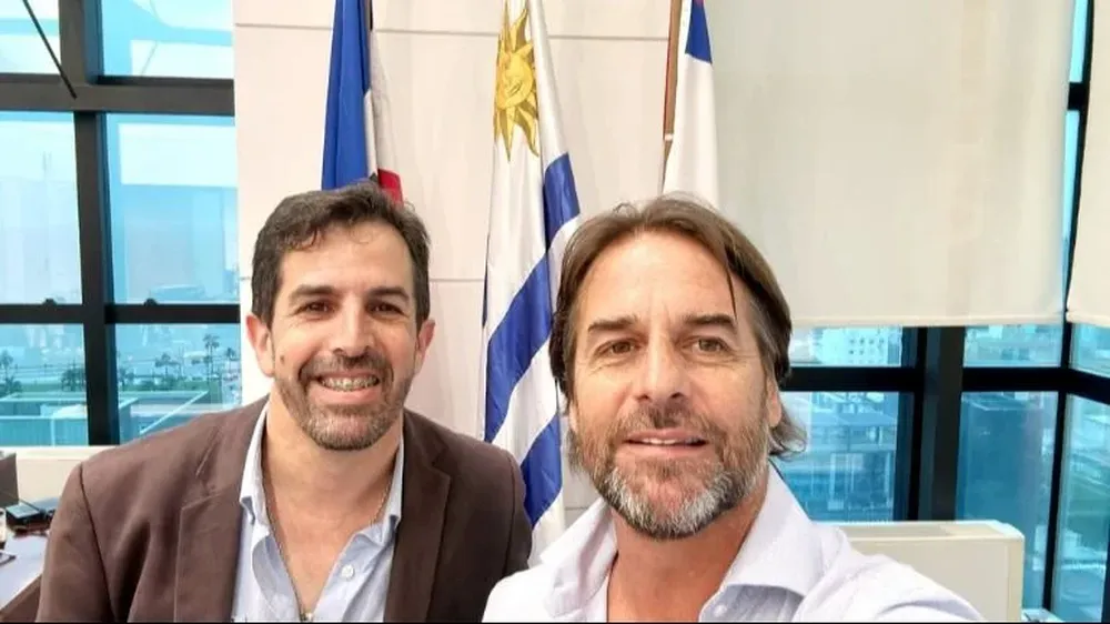 Joselo Hernández y Luis Lacalle Pou.