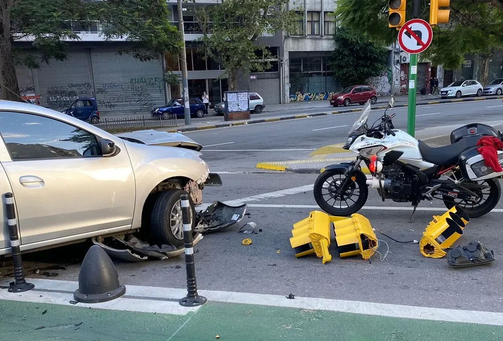 Así quedó el auto