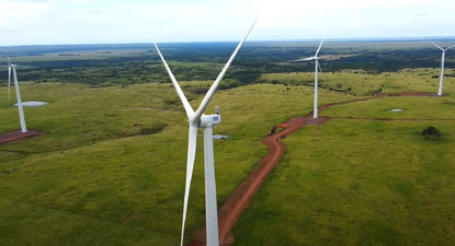 El parque eólico de Electrobras llamado Coxilha Negra
