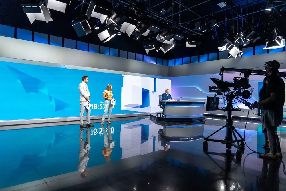 La escenografía del nuevo Telenoche, el informativo de Canal 4