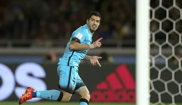 Suárez festejó en el Mundial de Clubes