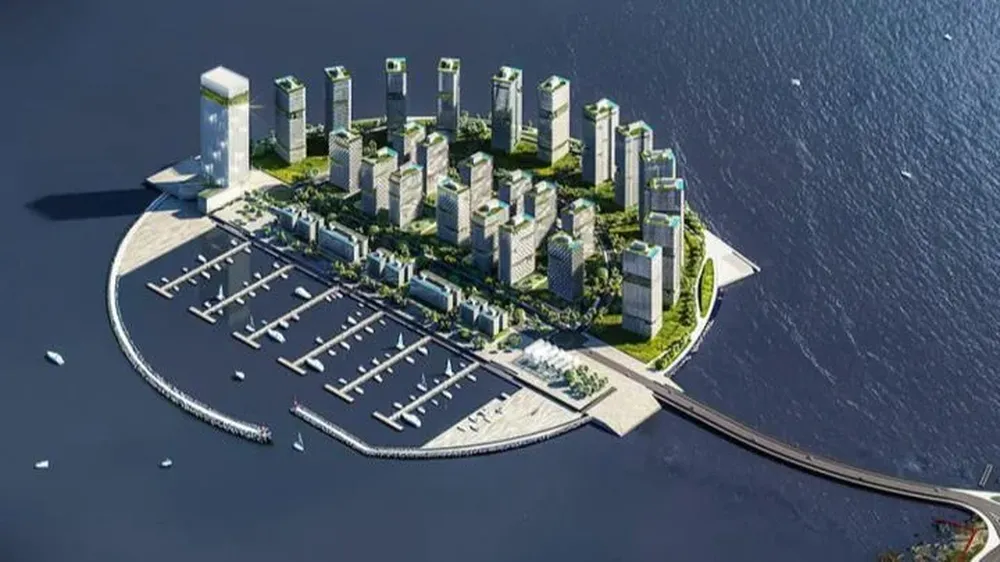 Imagen del proyecto de isla artificial MVD 360